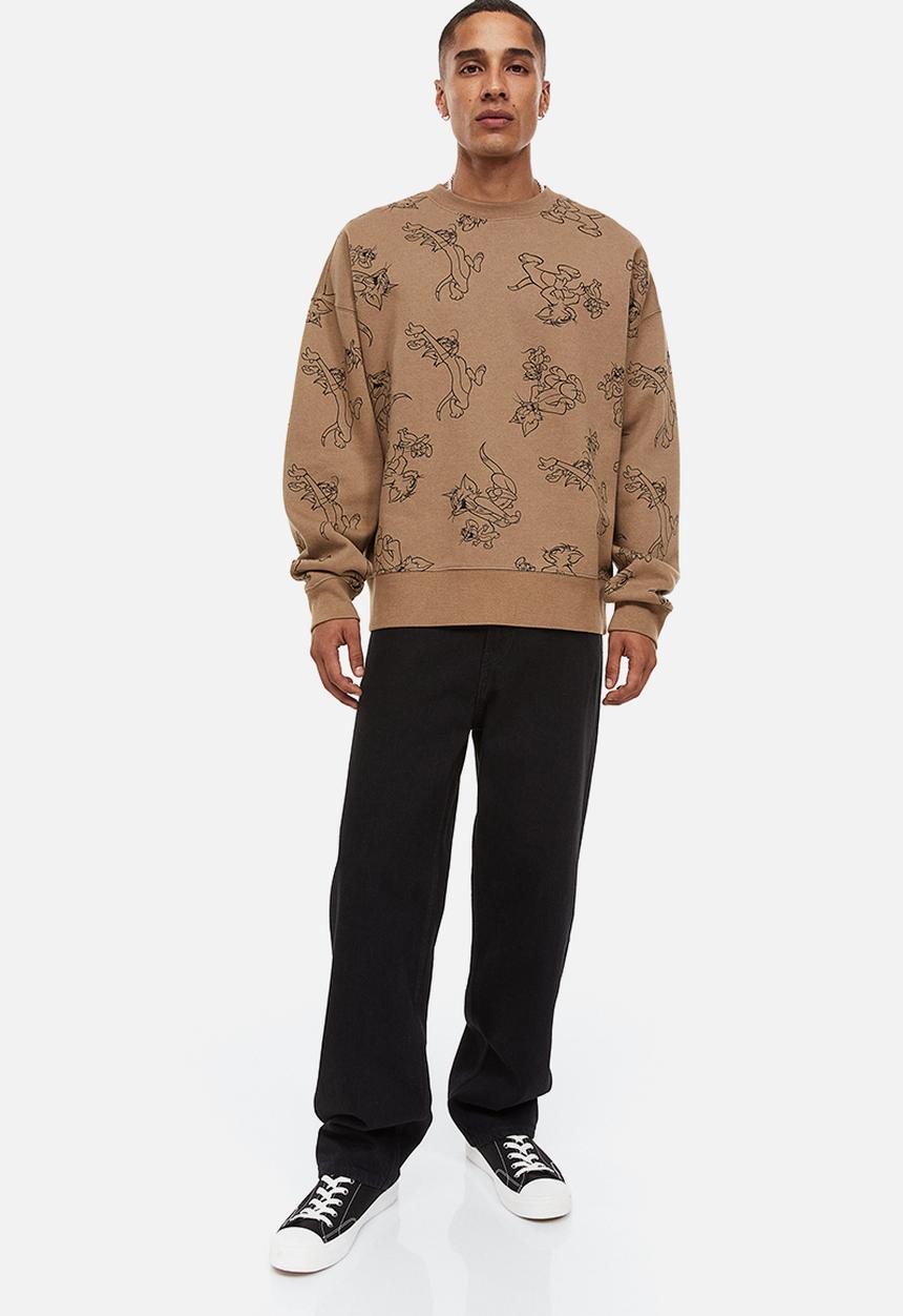 H&M - Relaxed fit sweatshirt - beige/tom and jerry