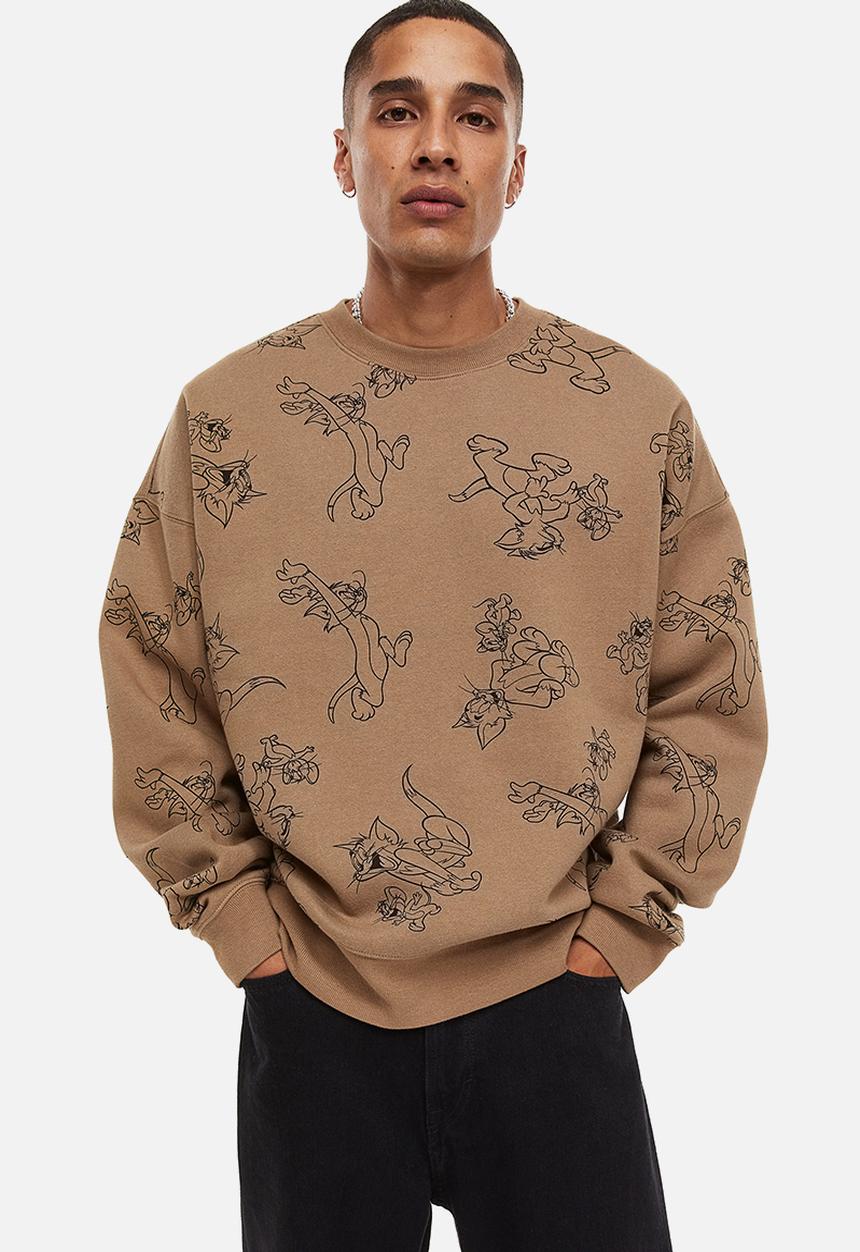 H&M - Relaxed fit sweatshirt - beige/tom and jerry