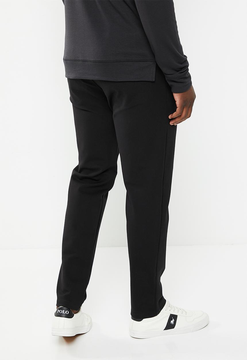 POLO - Mens knitted drawcord jogger - black 
