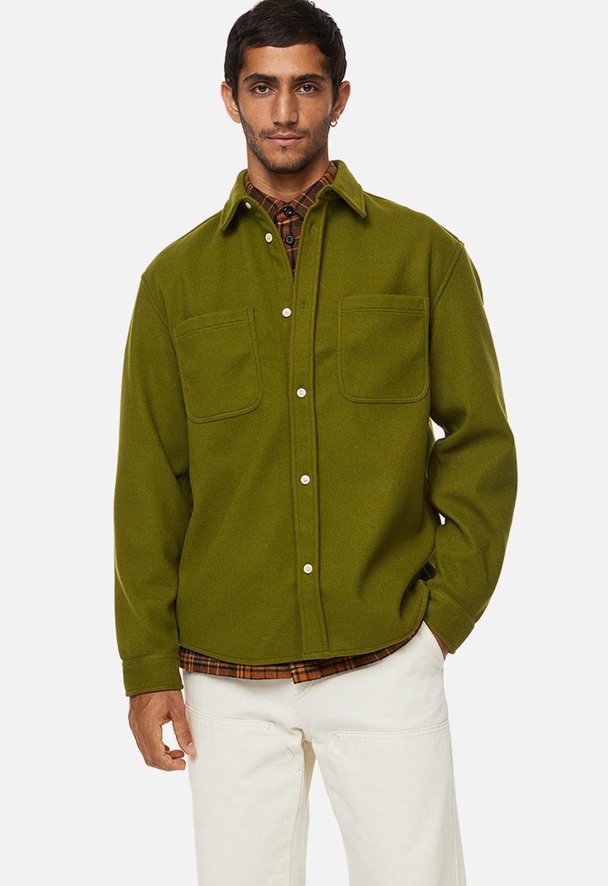 H&M - Relaxed fit overshirt - green