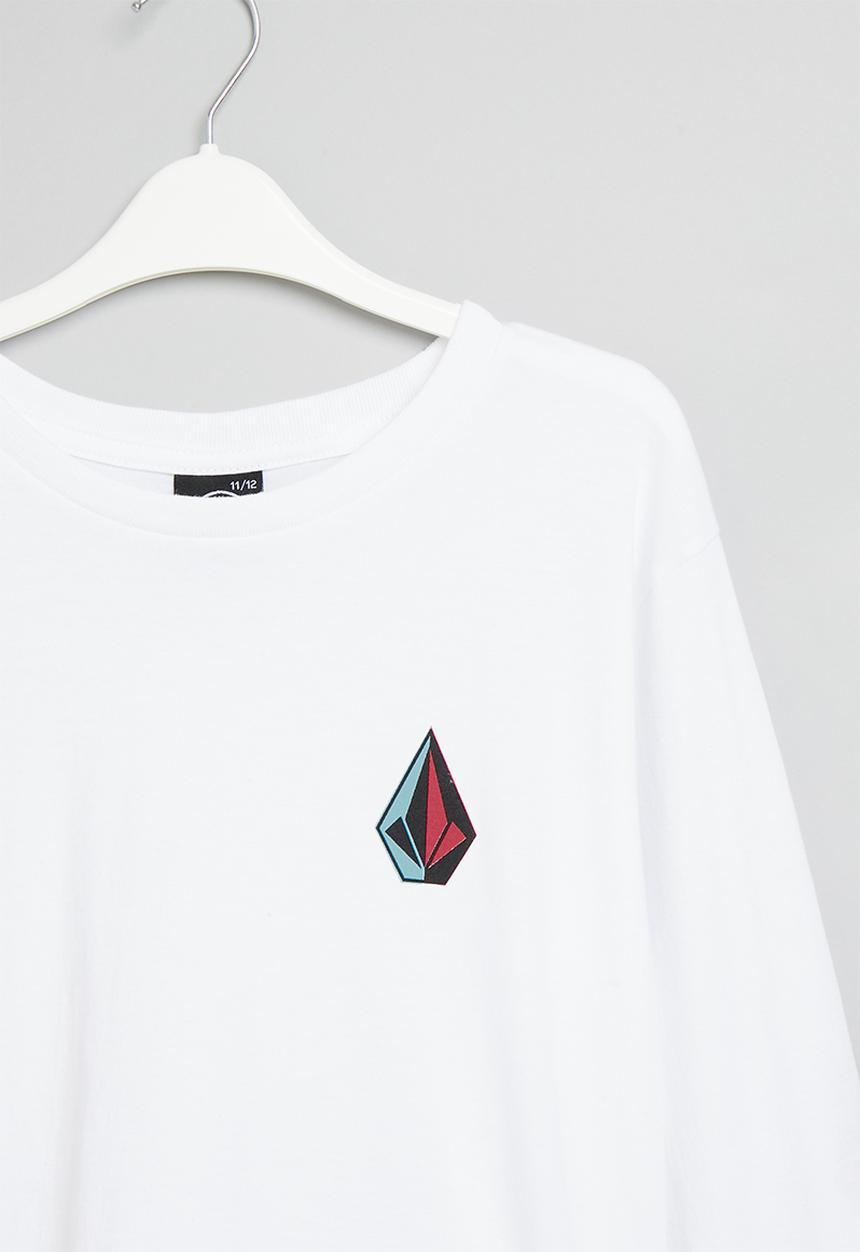 Volcom - Iconic stone long sleeve tee - white