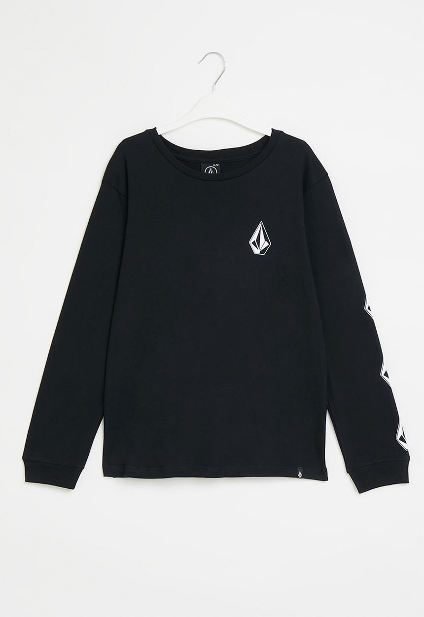 Volcom - Iconic stone long sleeve tee - black