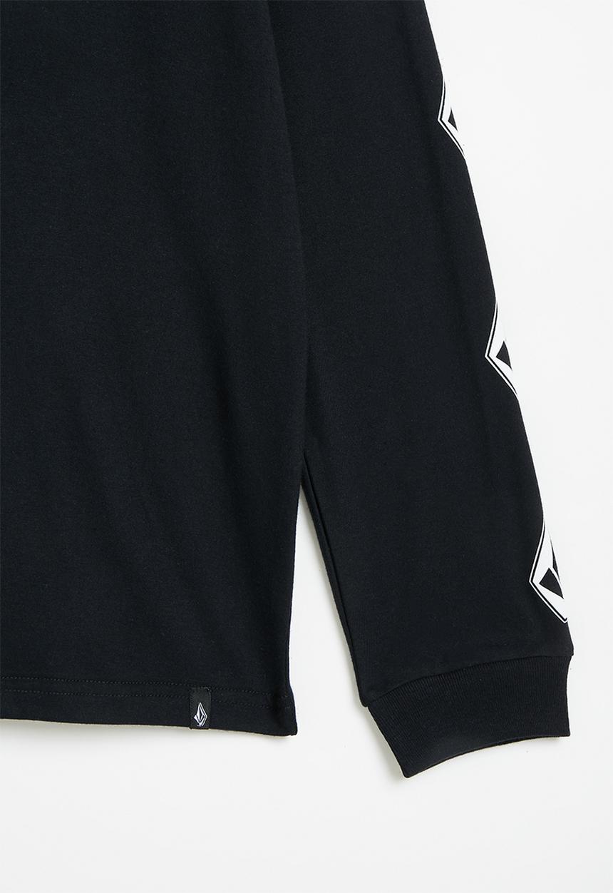 Volcom - Iconic stone long sleeve tee - black