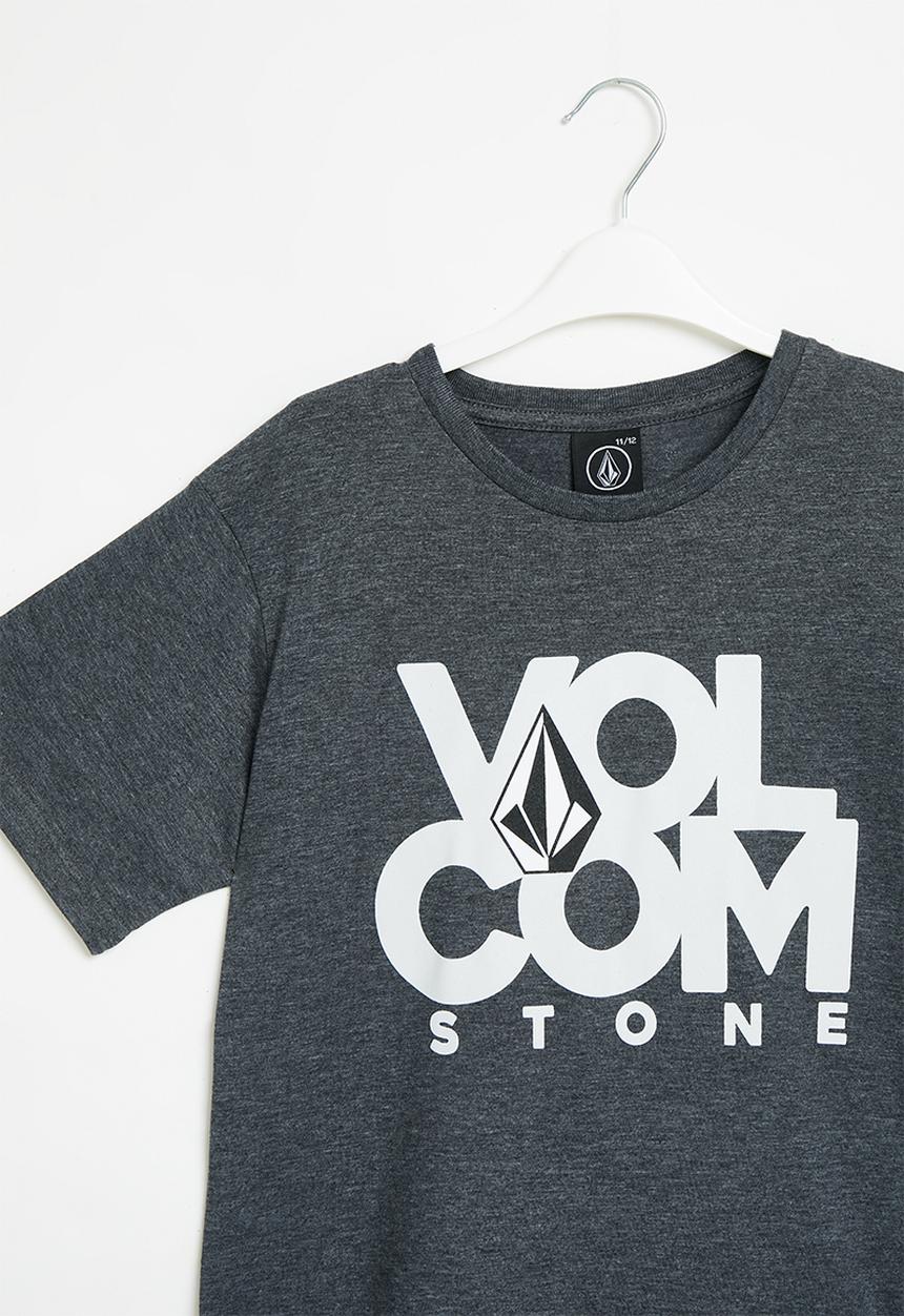 Volcom - Clip stacker boys short sleeve tee - Charcoal 