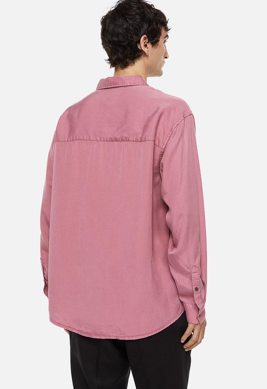 H&M - Relaxed fit lyocell shirt - pink
