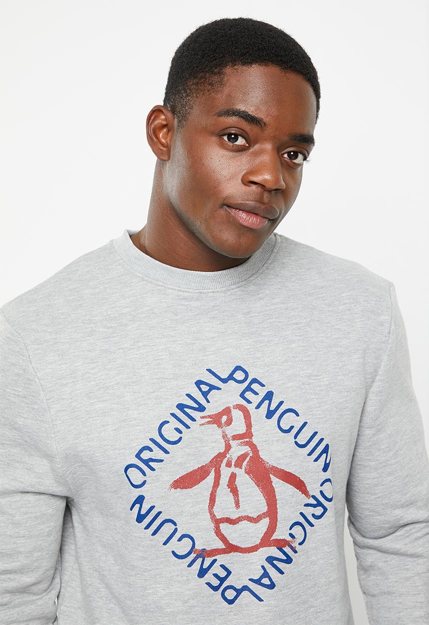 Original Penguin - Penguin winter basic crew - heather grey