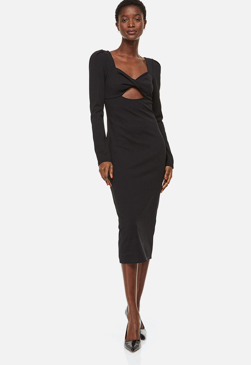 H&M - Cut-out bodycon dress - black