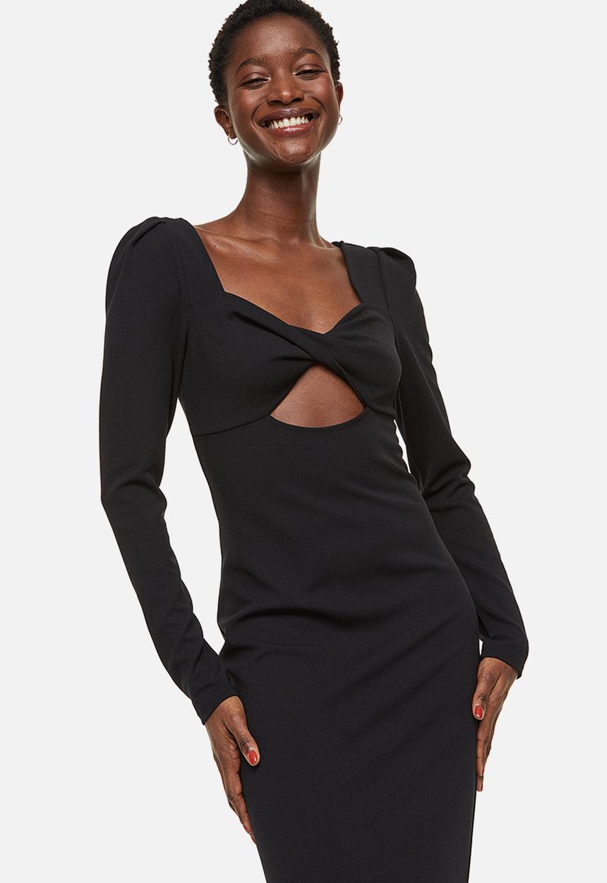 H&M - Cut-out bodycon dress - black
