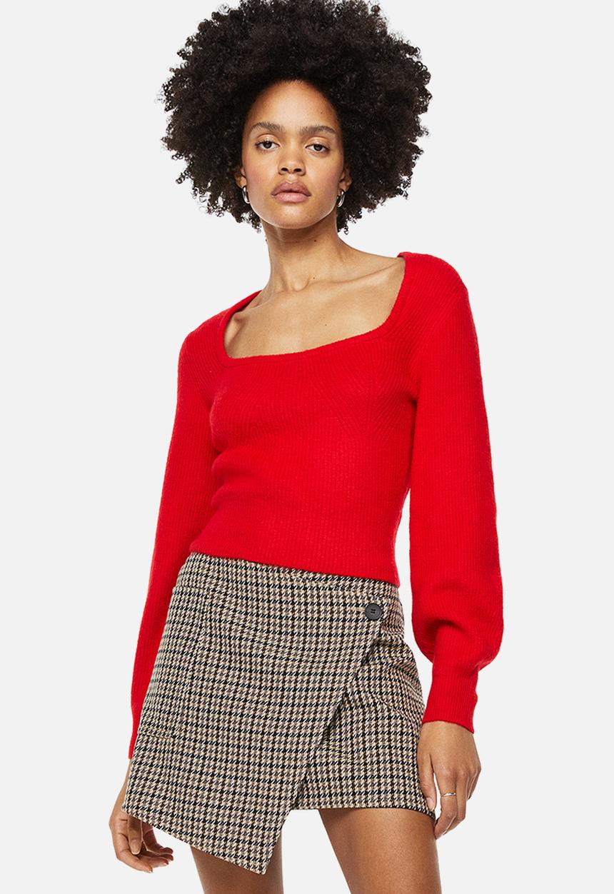 H&M - Rib-knit jumper - red