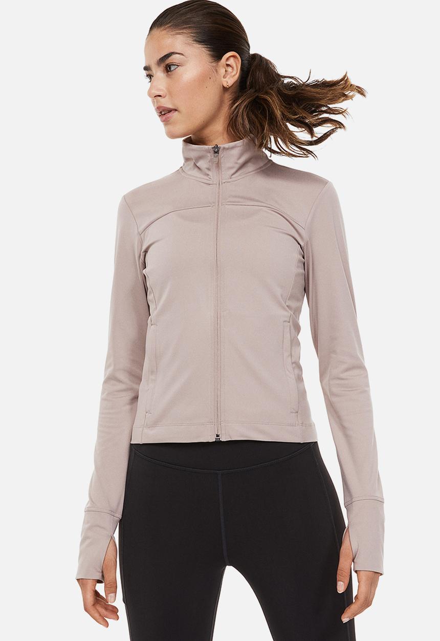 H&M - Softmove™ sports jacket - light greige