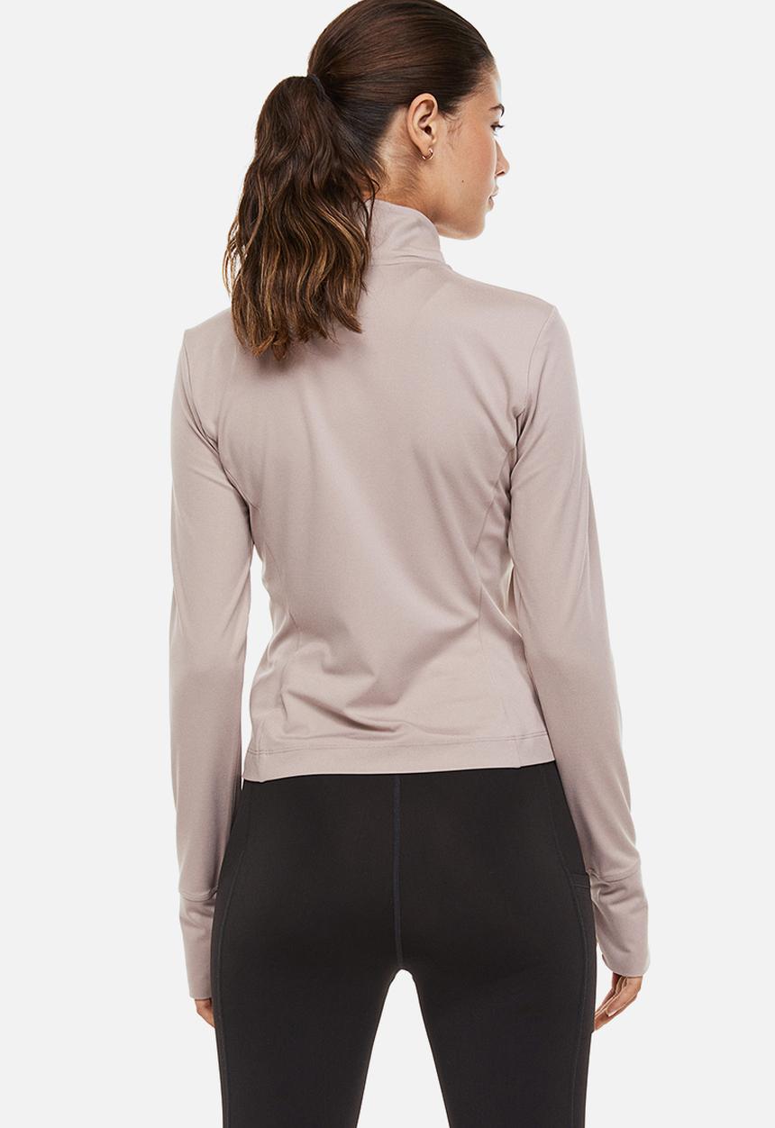 H&M - Softmove™ sports jacket - light greige