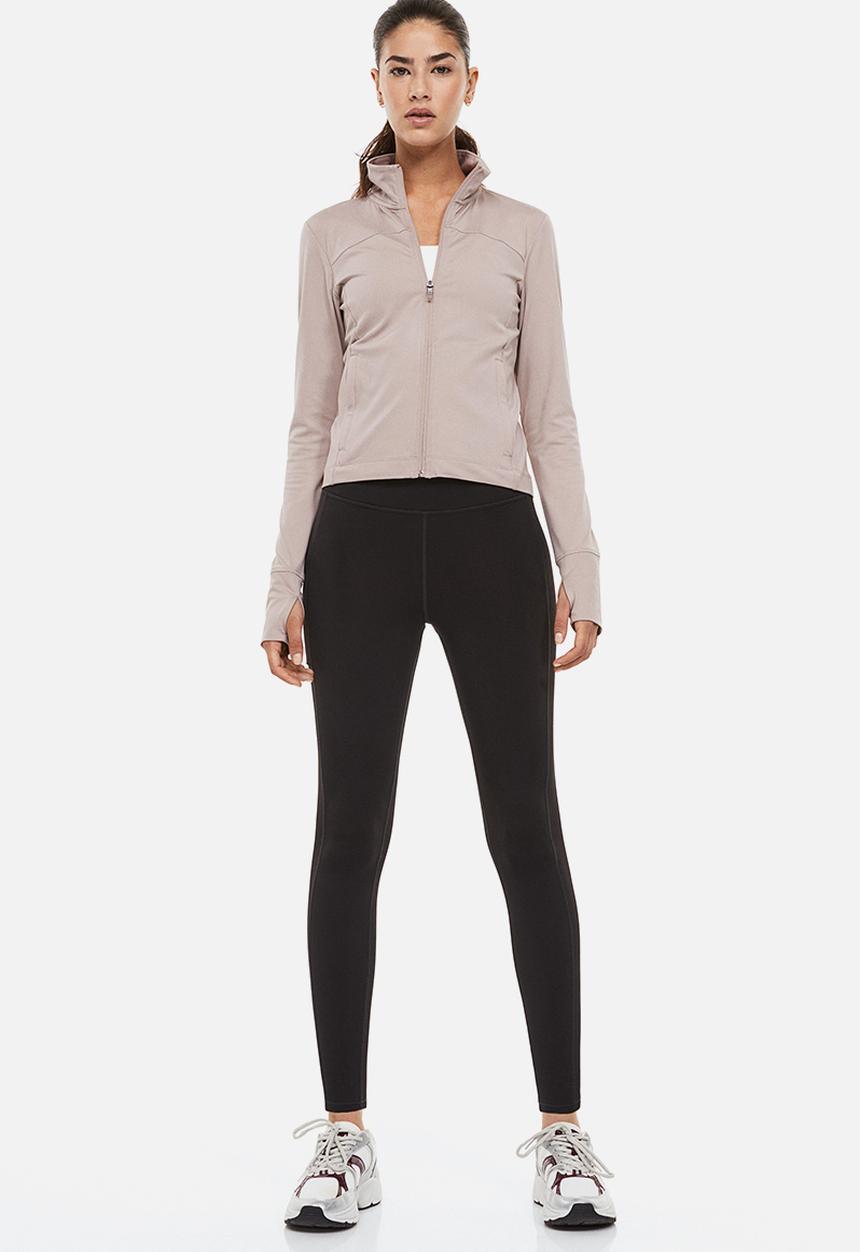 H&M - Softmove™ sports jacket - light greige
