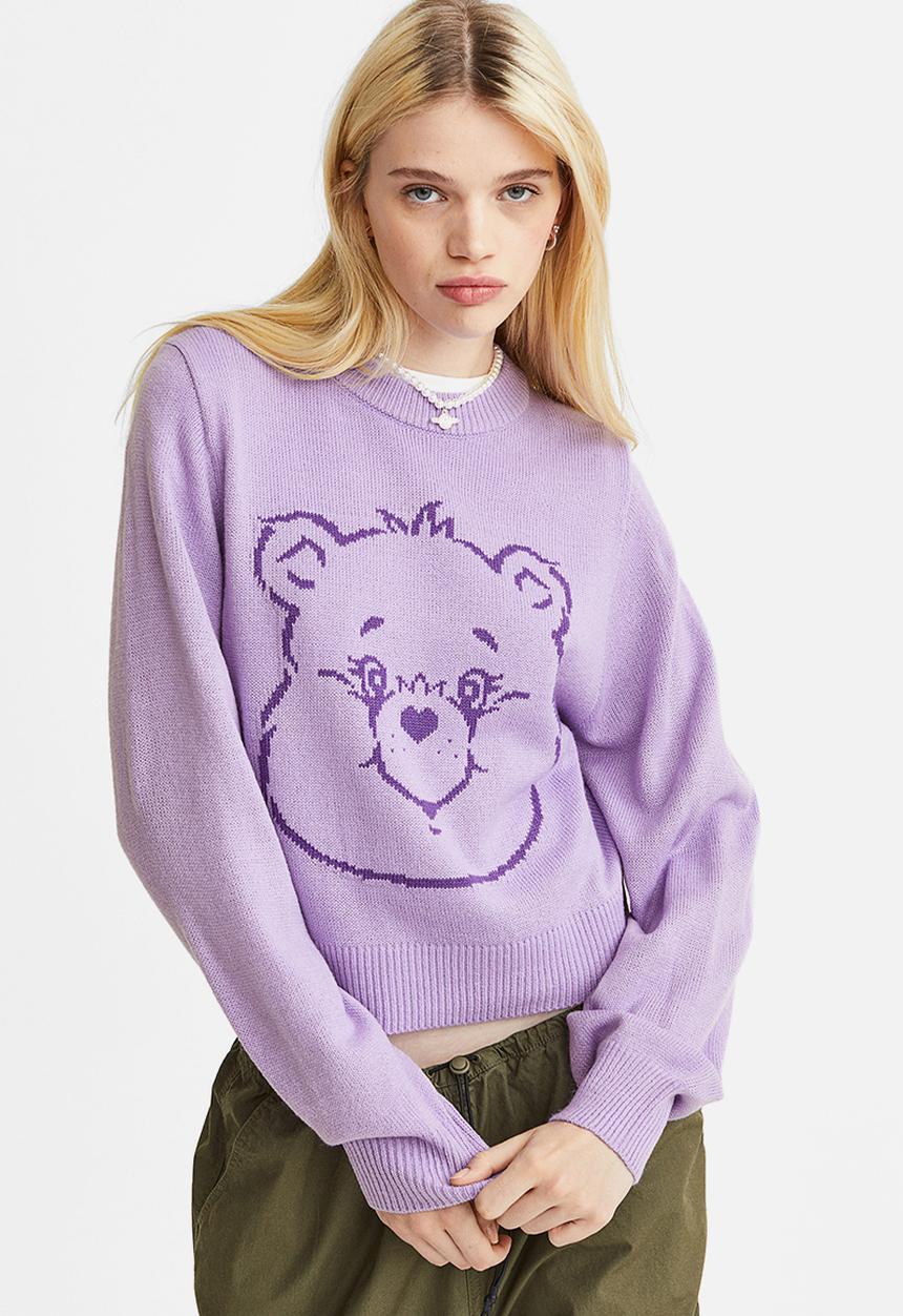 H&M - Jacquard-knit jumper - light purple/care bears
