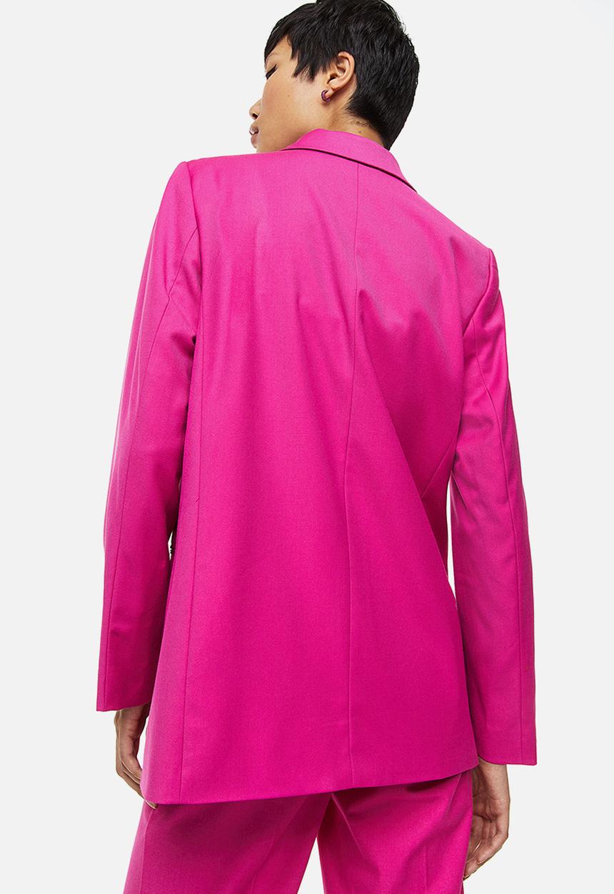 H&M - Double-breasted jacket - cerise