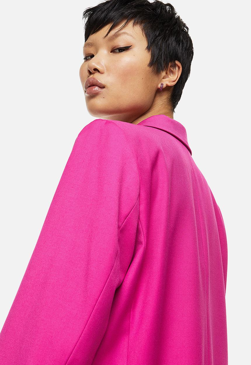H&M - Double-breasted jacket - cerise