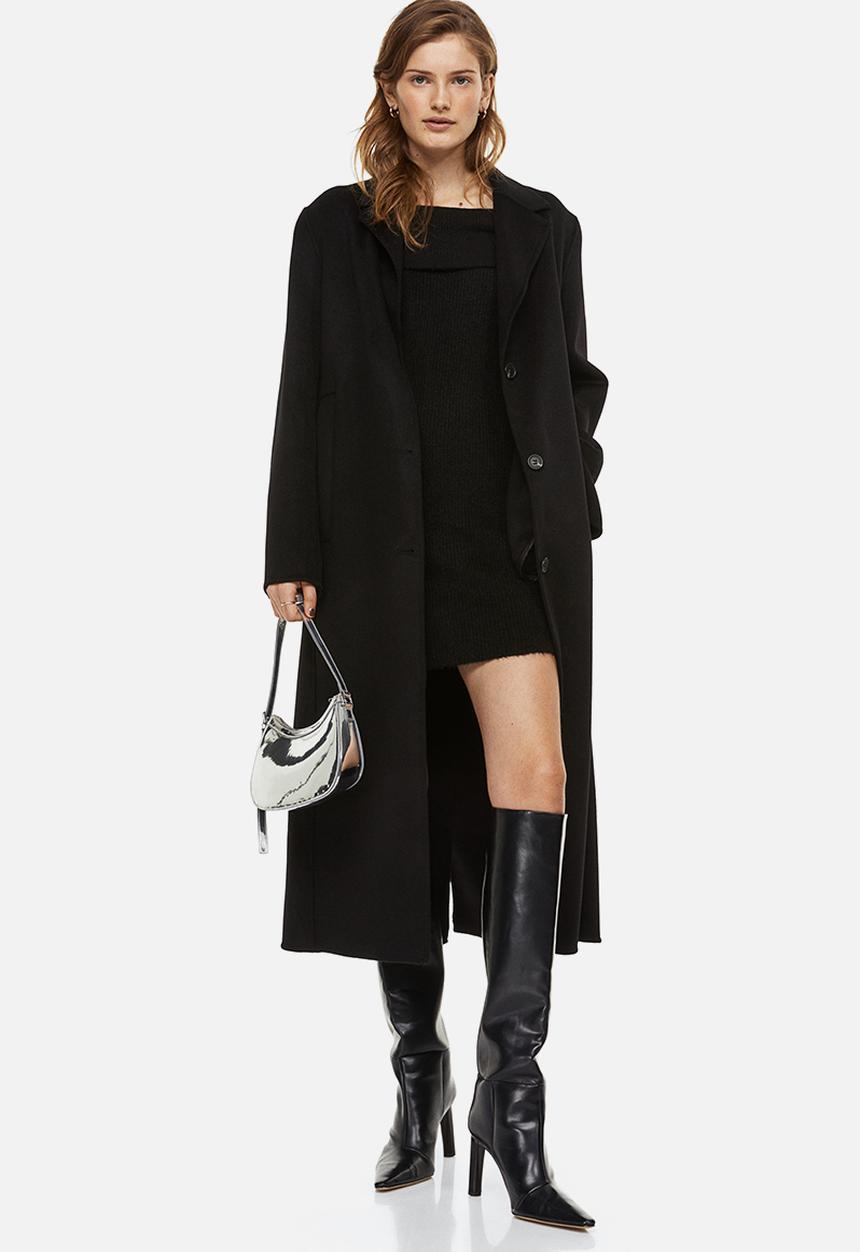H&M - Off-the-shoulder bodycon dress - black