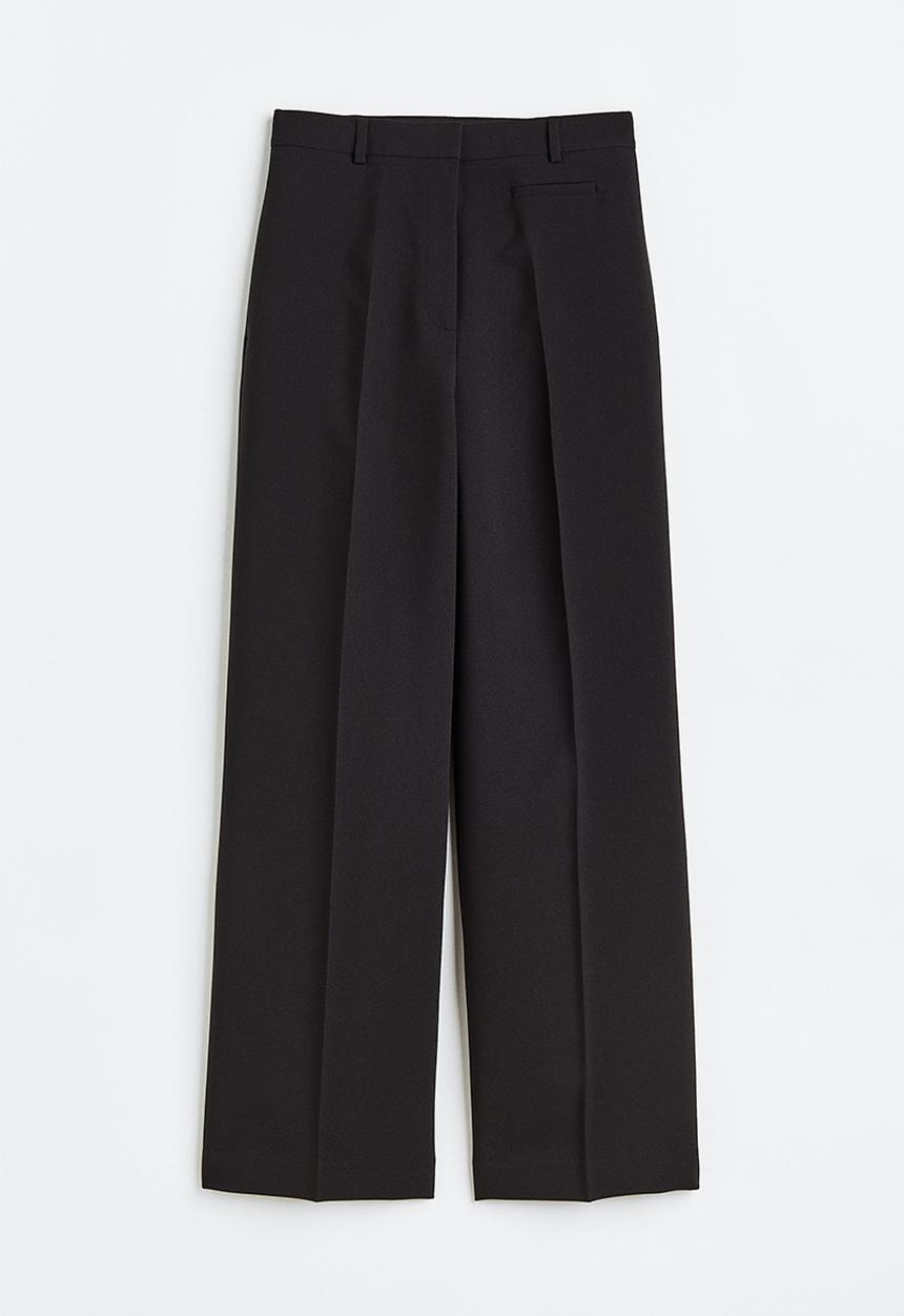 H&M - Straight trousers - black