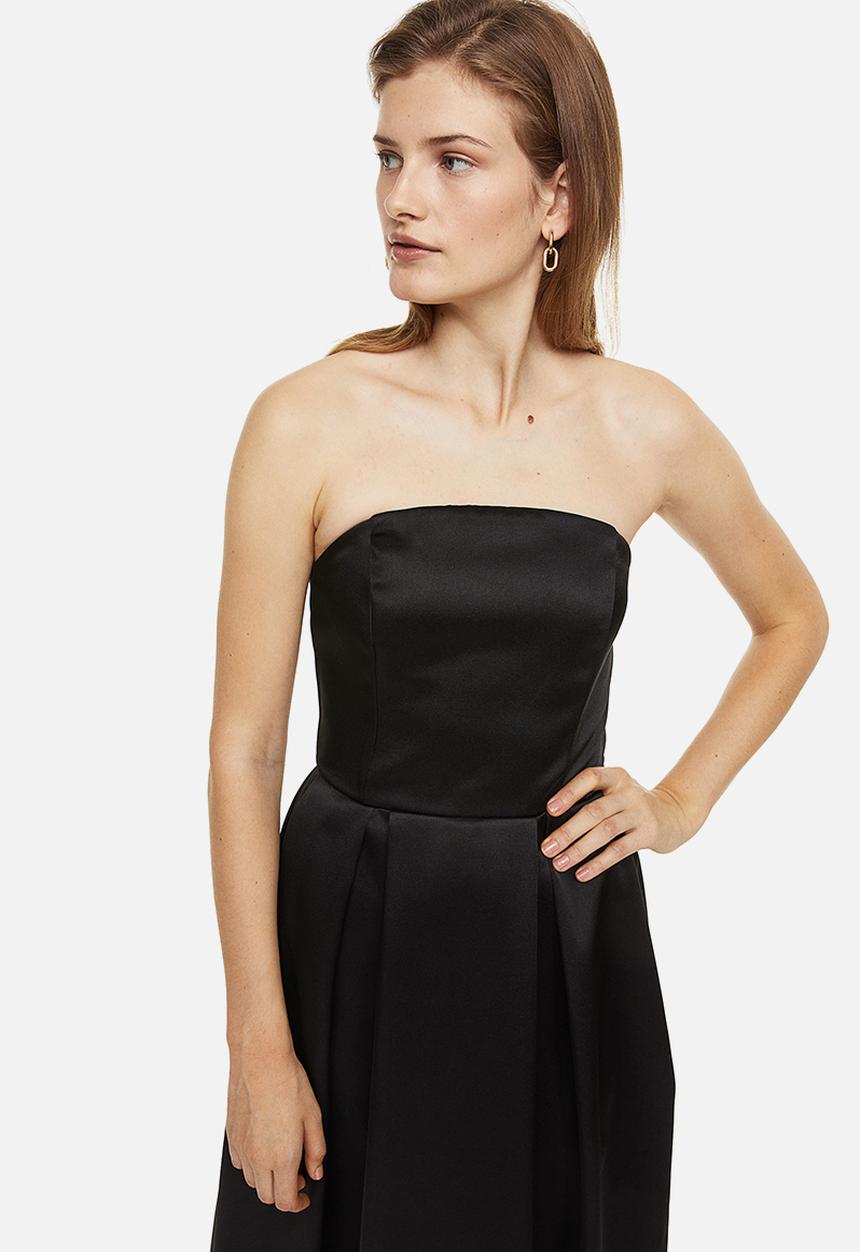 H&M - Strapless dress - black