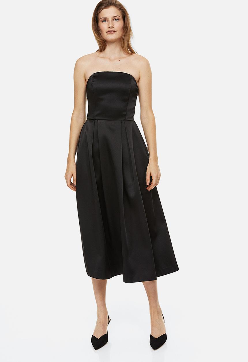 H&M - Strapless dress - black