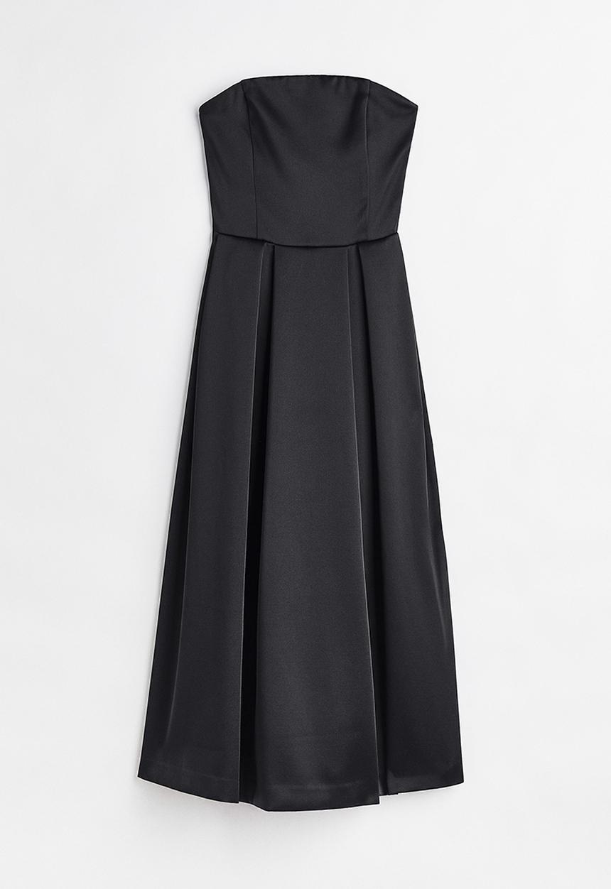 H&M - Strapless dress - black