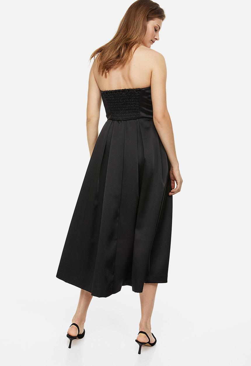 H&M - Strapless dress - black
