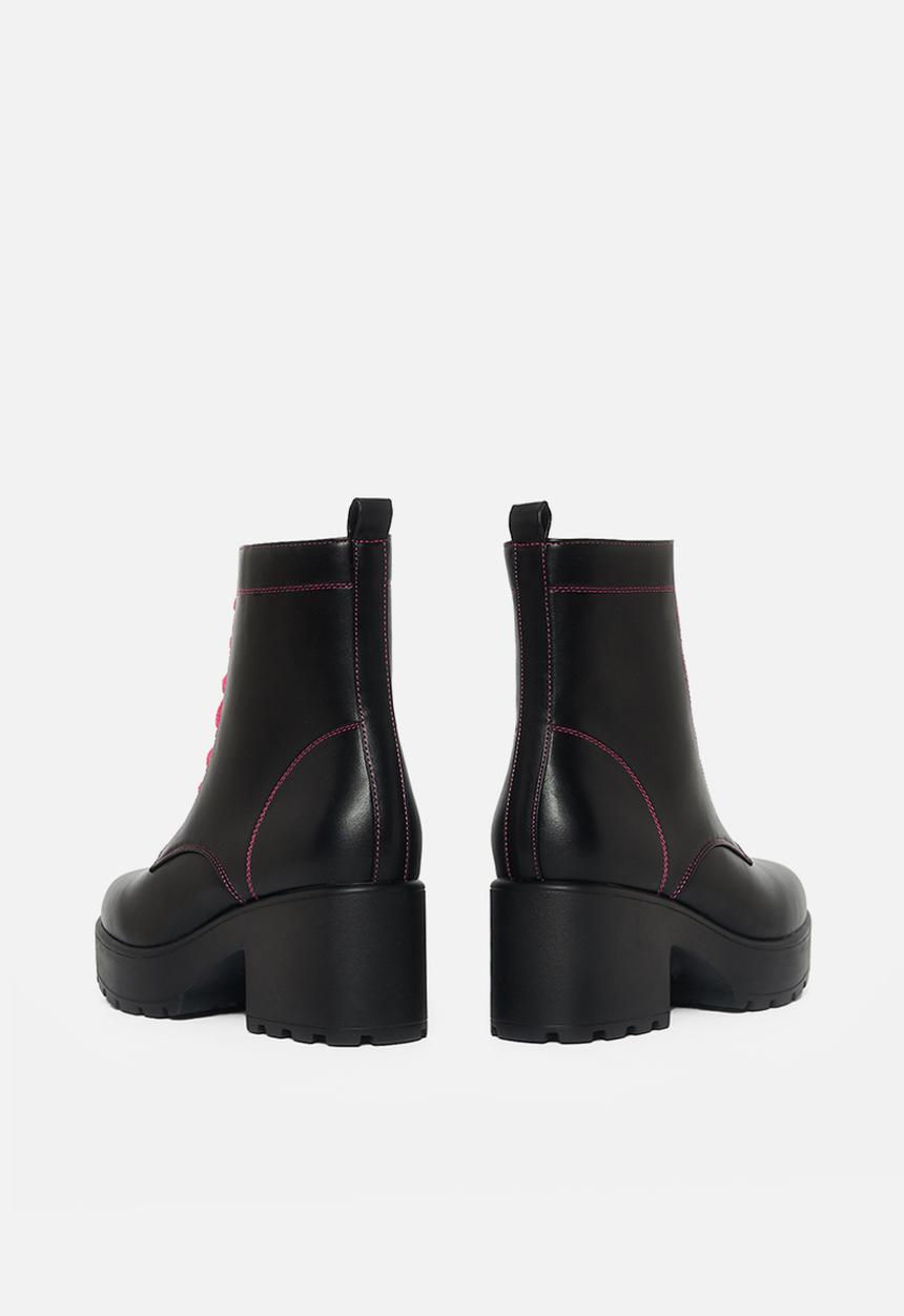 Koi Footwear - Kitana lace boot - black & purple