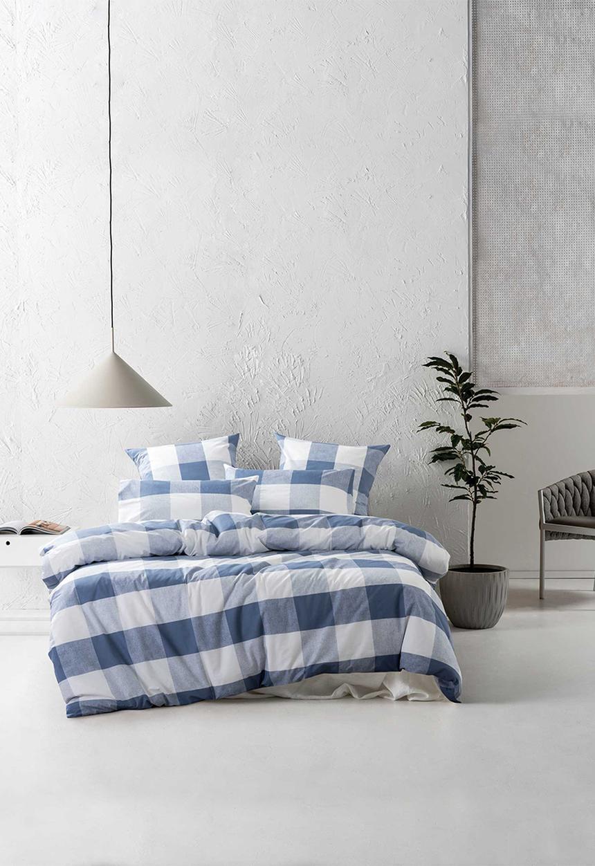 Linen House - Alec duvet cover set - denim
