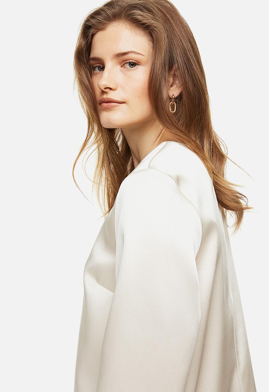 H&M - Long-sleeved dress - cream