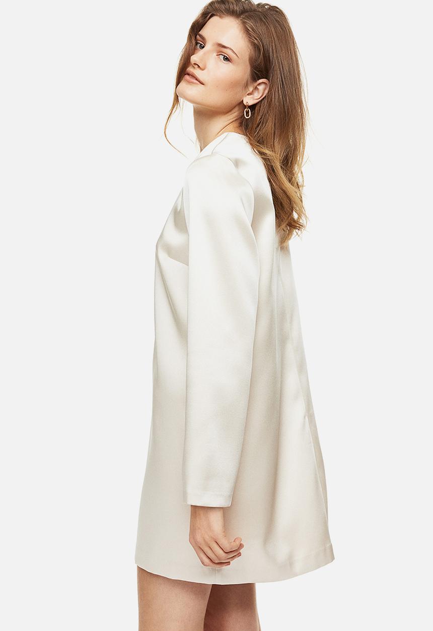 H&M - Long-sleeved dress - cream