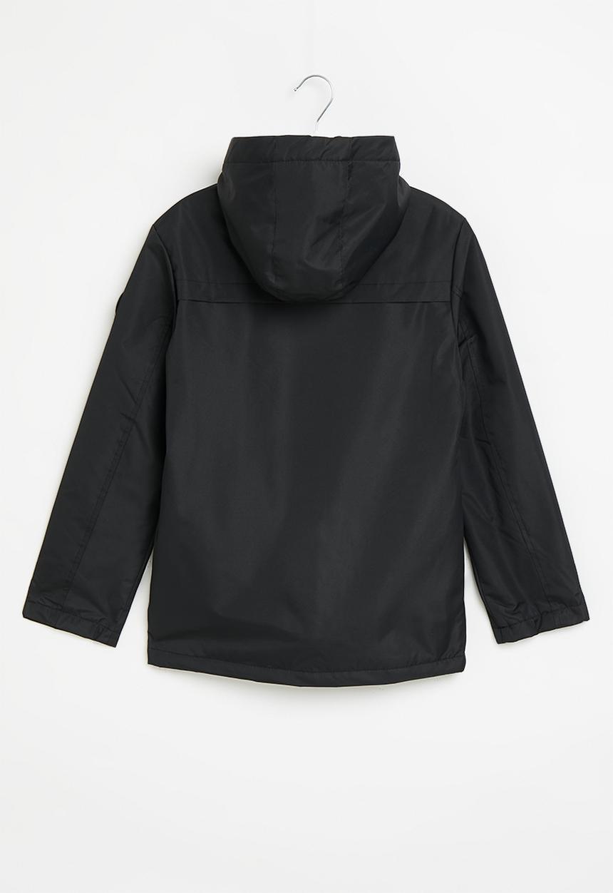 SOVIET - Boys zip through parka jacket - black