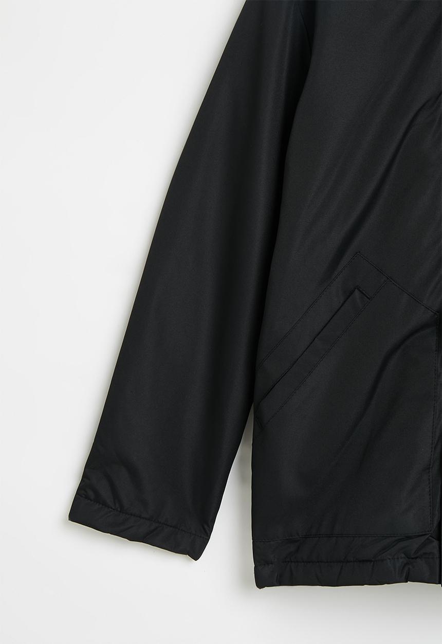 SOVIET - Boys zip through parka jacket - black