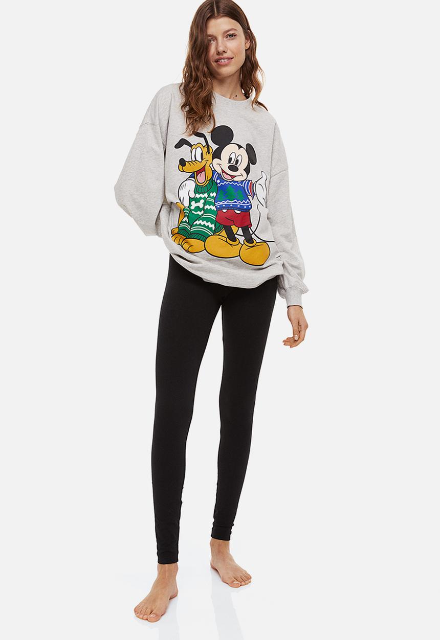 H&M - Printed pyjamas - grey/mickey mouse