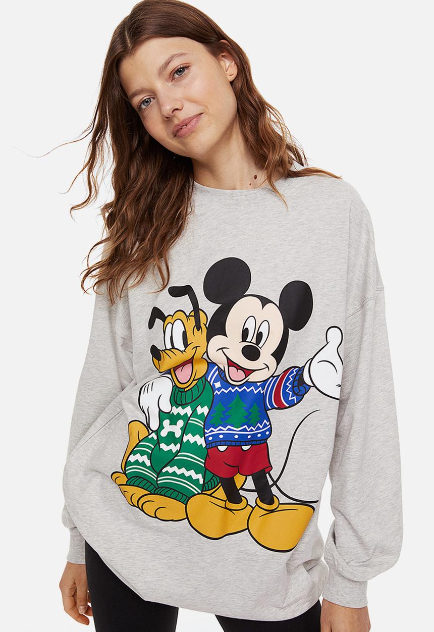 H&M - Printed pyjamas - grey/mickey mouse