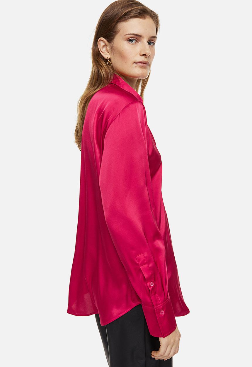H&M - V-neck blouse - cerise 