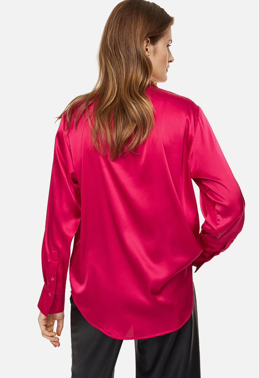H&M - V-neck blouse - cerise 
