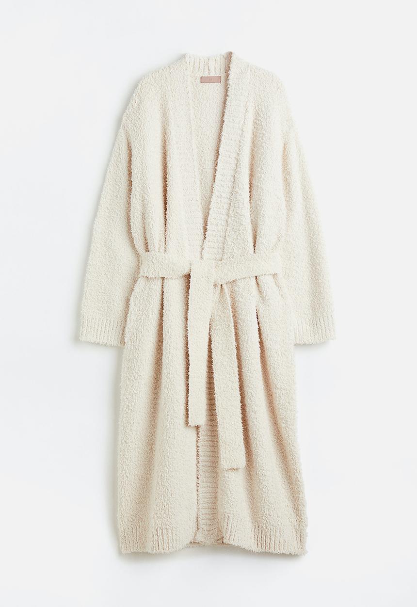 H&M - Fluffy dressing gown - light beige