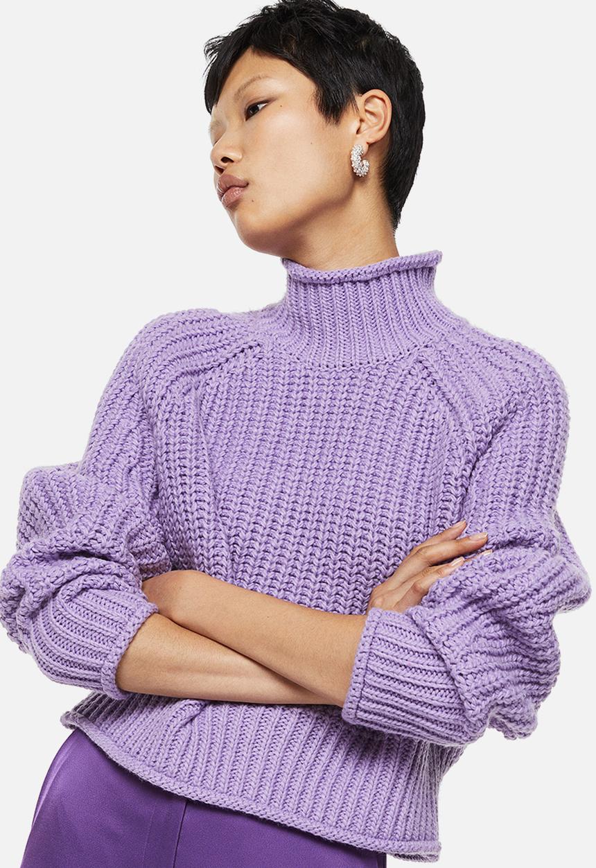 H&M - Knitted jumper - purple
