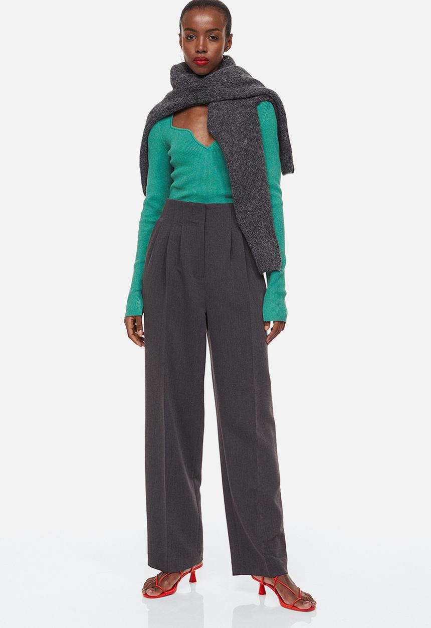 H&M - Rib-knit top - turquoise