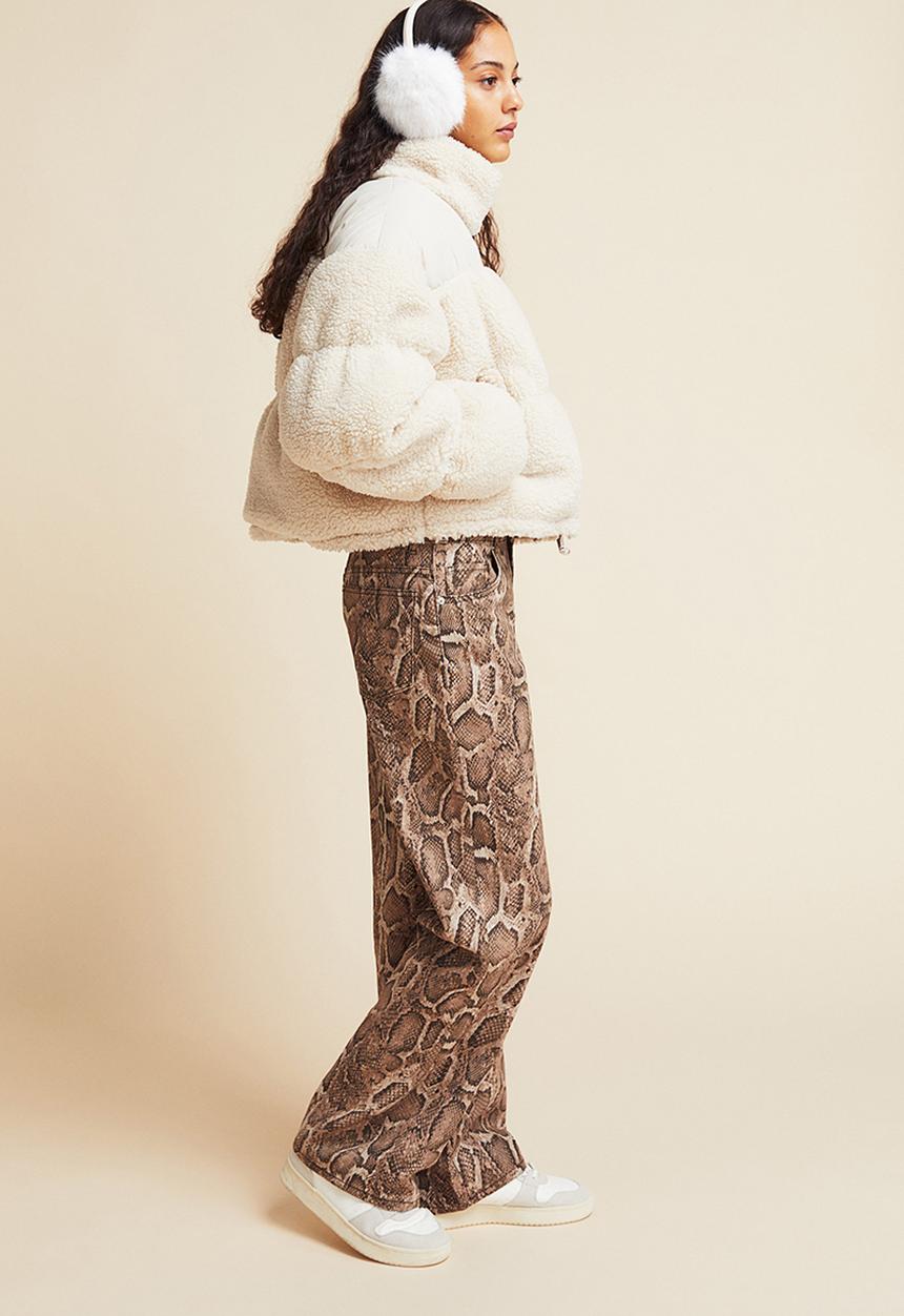 H&M - Teddy padded jacket - light beige