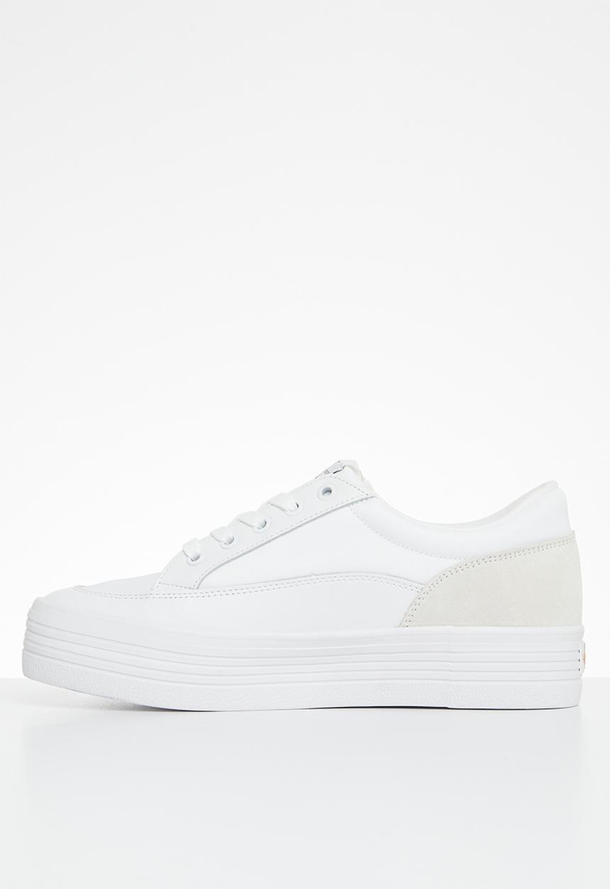 Calvin Klein - Vulc flatf low cut mix material - white