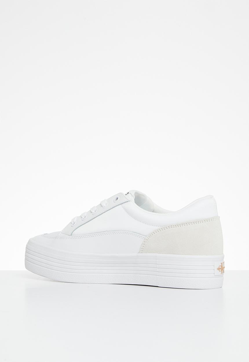 Calvin Klein - Vulc flatf low cut mix material - white