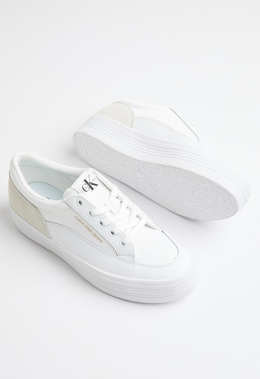 Calvin Klein - Vulc flatf low cut mix material - white