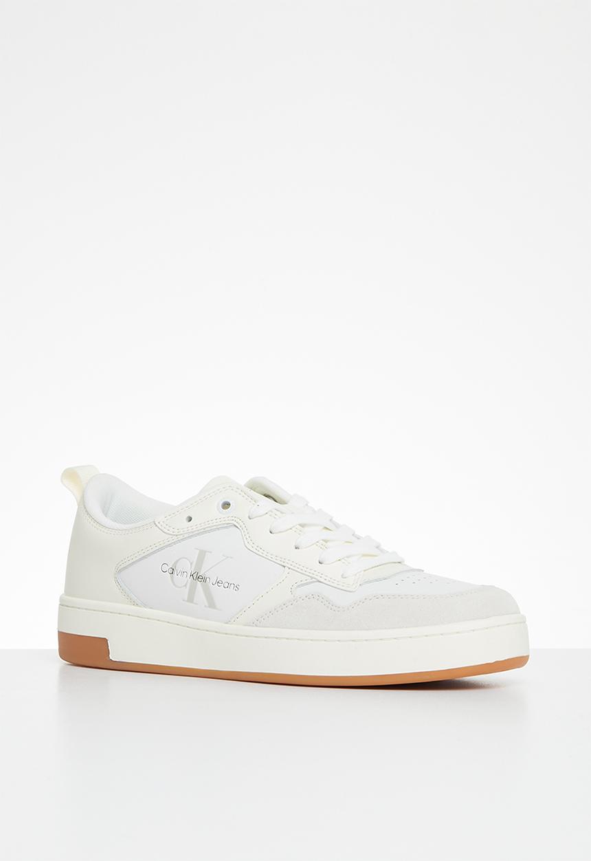 Calvin Klein - Basket cupsole low lth  mono w - ivory & bright white
