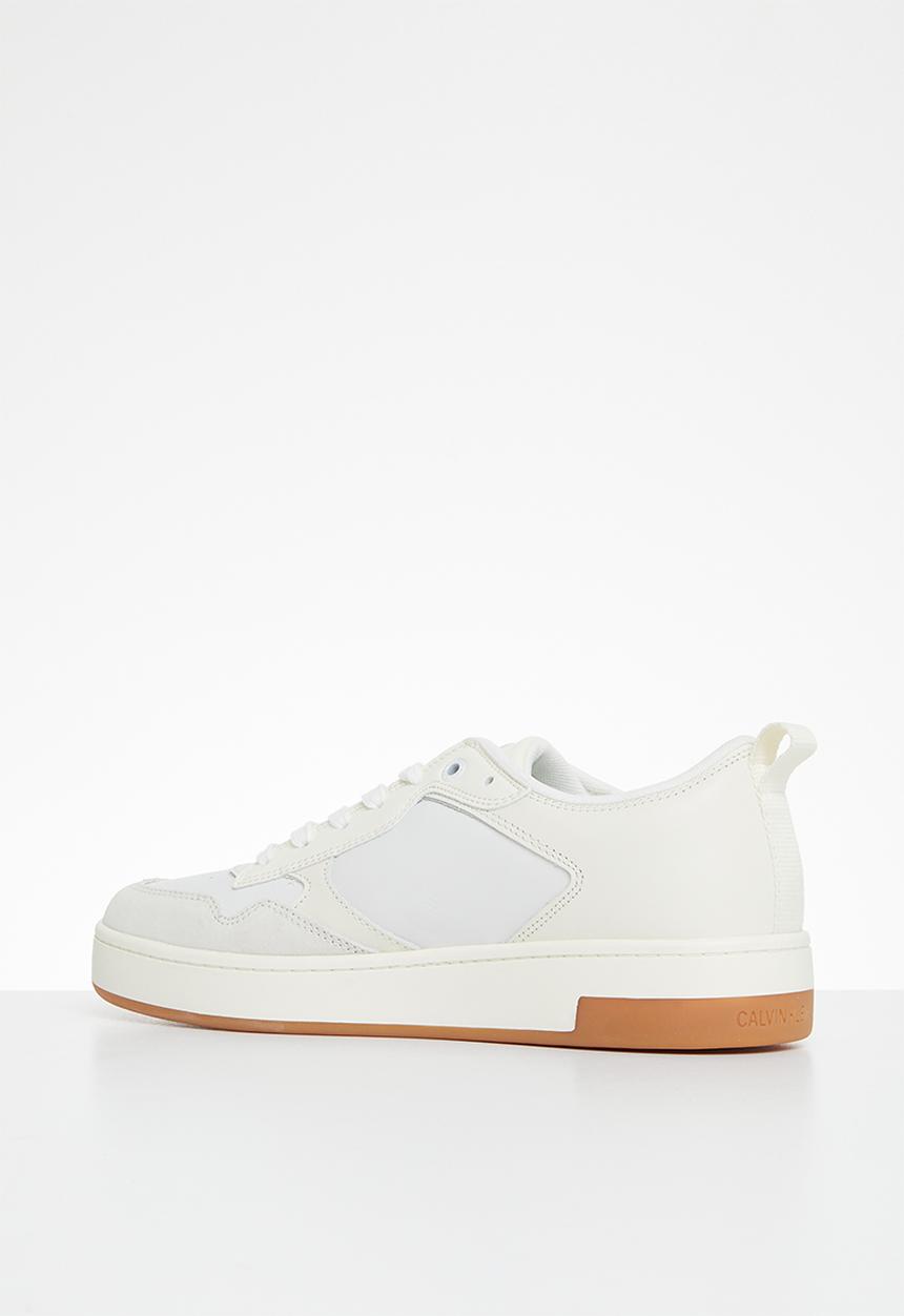 Calvin Klein - Basket cupsole low lth  mono w - ivory & bright white