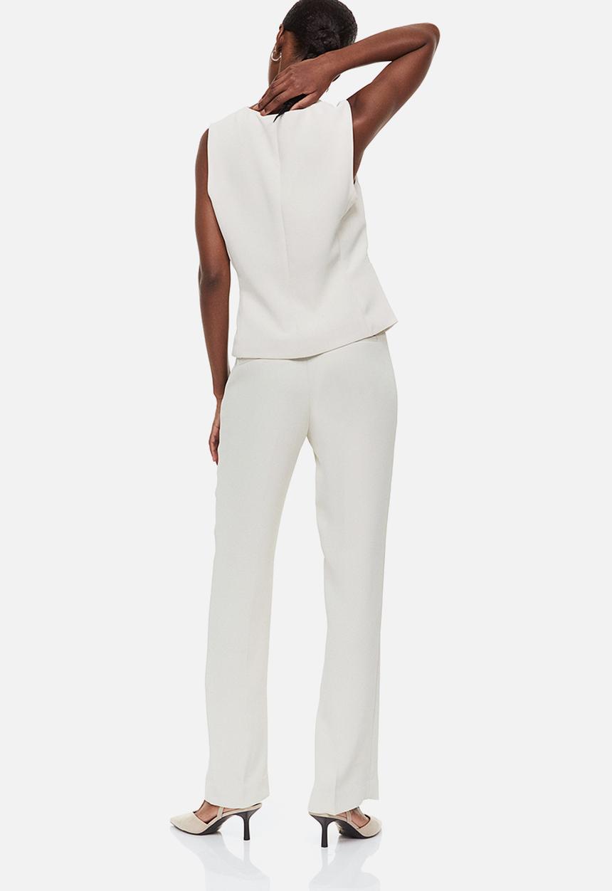 H&M - Tailored trousers - natural white