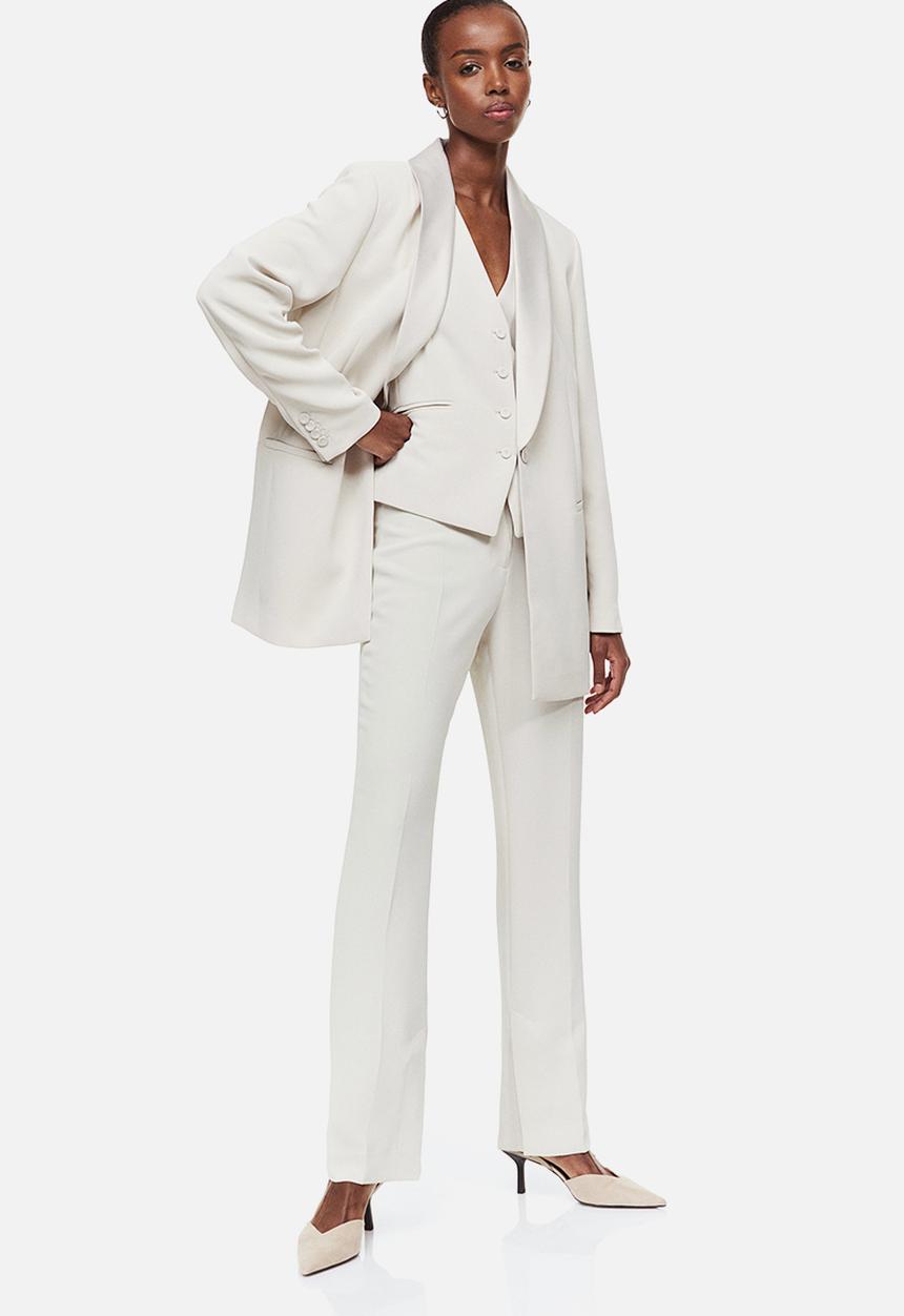 H&M - Tailored trousers - natural white