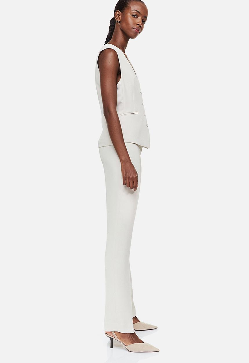 H&M - Tailored trousers - natural white