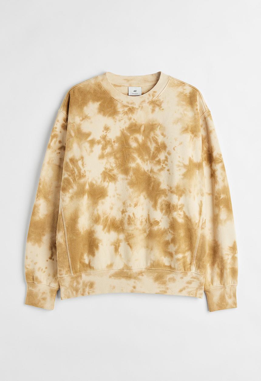 H&M - Oversized fit cotton sweatshirt - beige