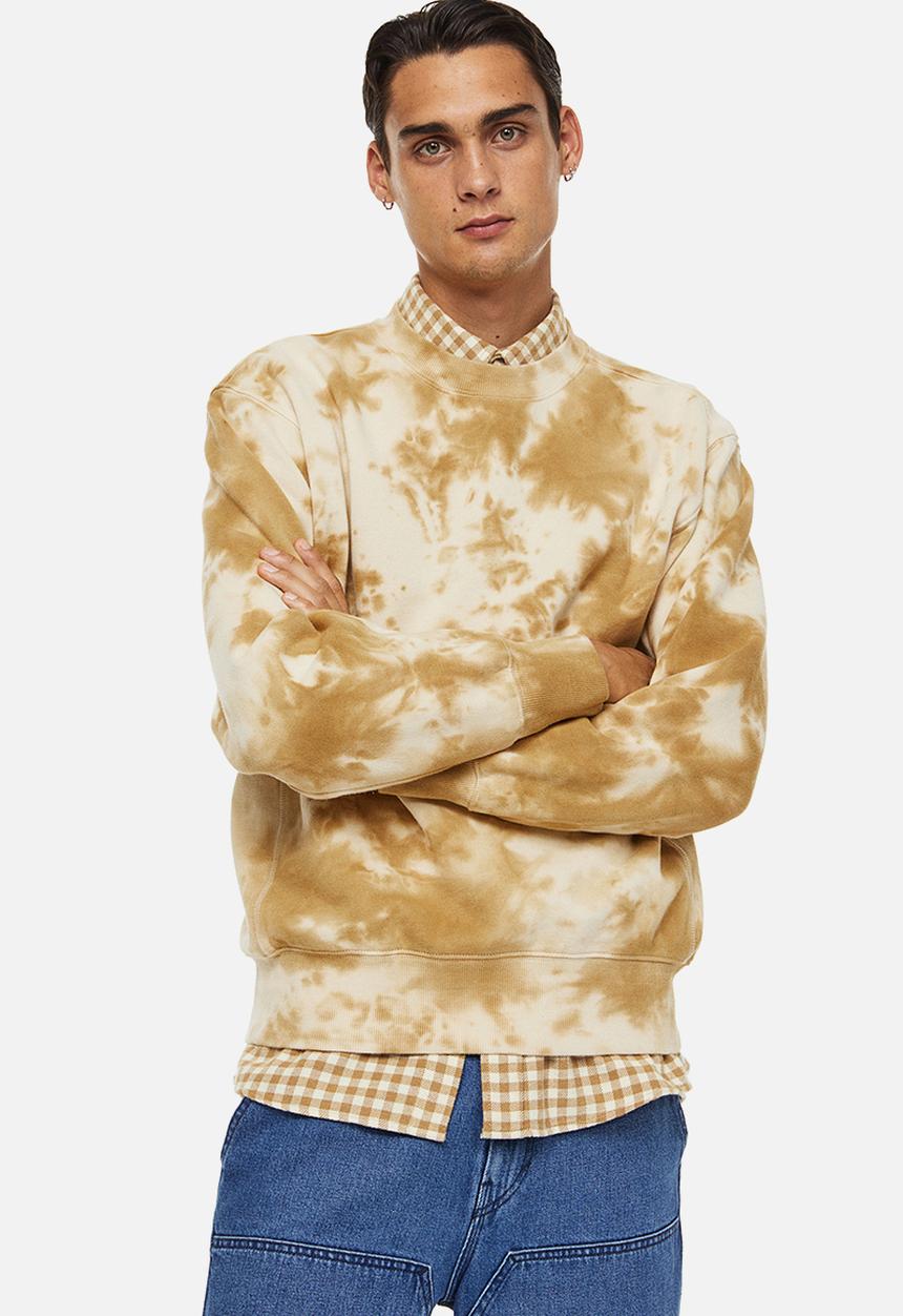 H&M - Oversized fit cotton sweatshirt - beige