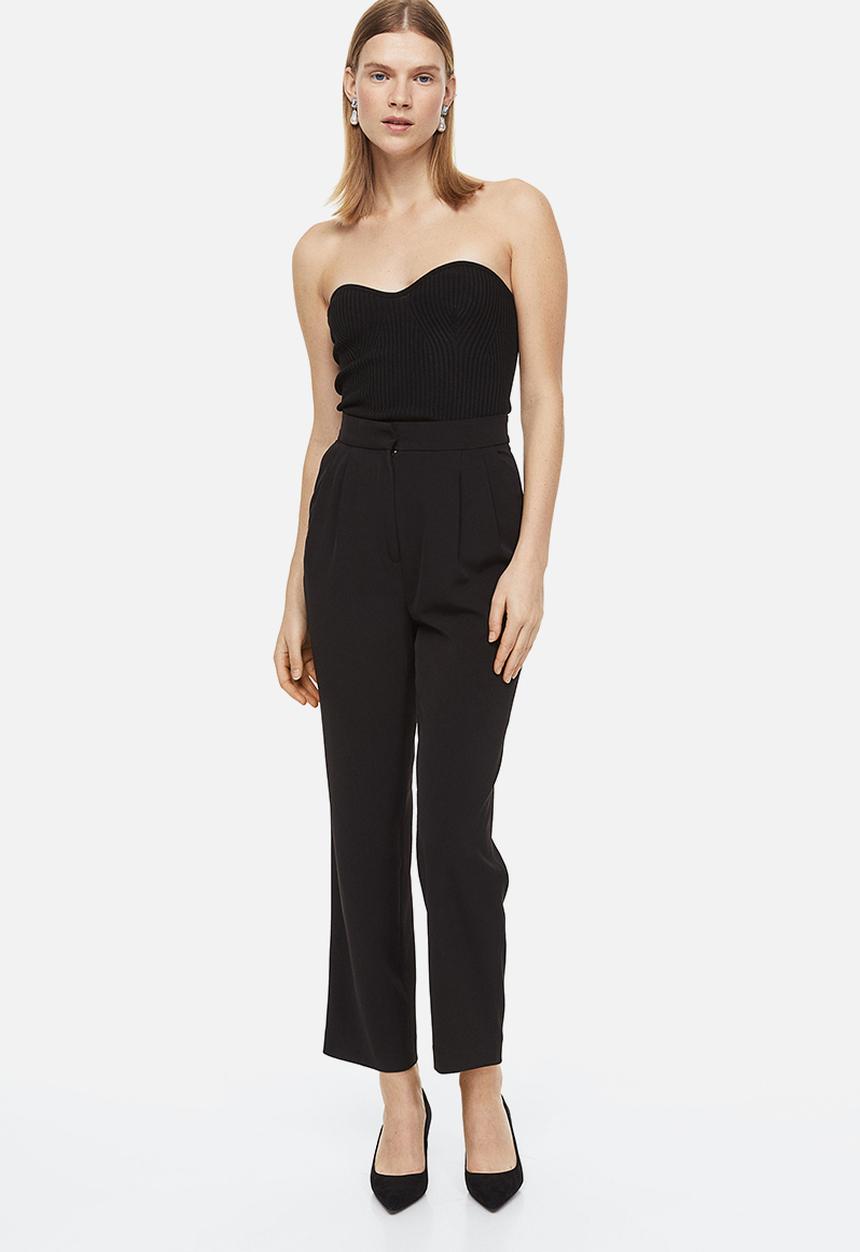 H&M - Tailored trousers - black
